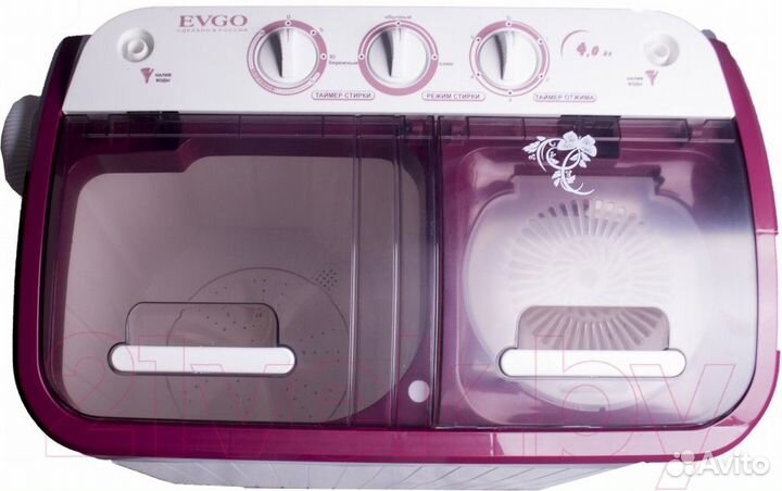 Стиральная машина полуавтомат Evgo WS-40peт