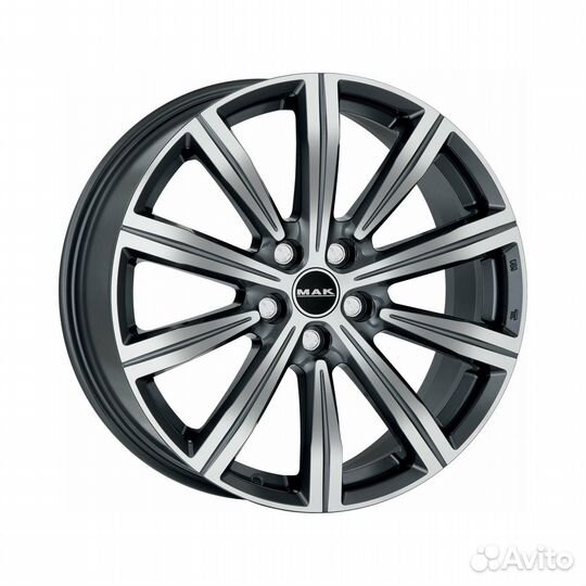 Литые диски 8.5x19 5x120 65.1 ET47 MAK Birmingham Gunmetal Mirror Face