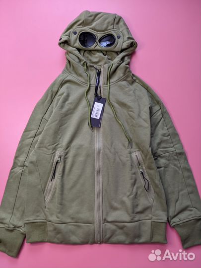 Худи Зип C.P.Company зелёный M