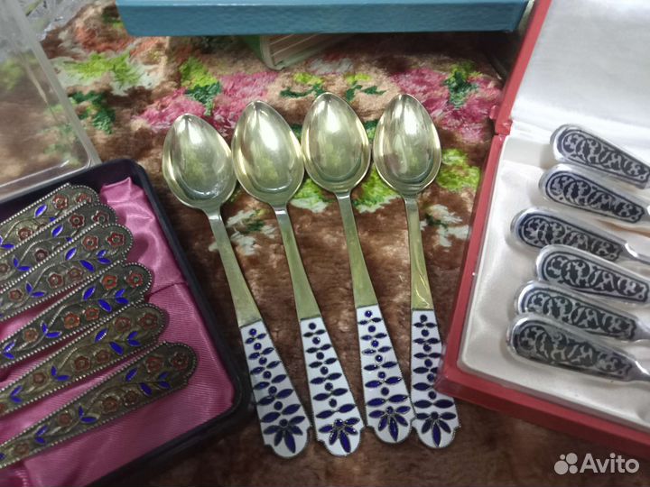 Чайные ложечки, серебро