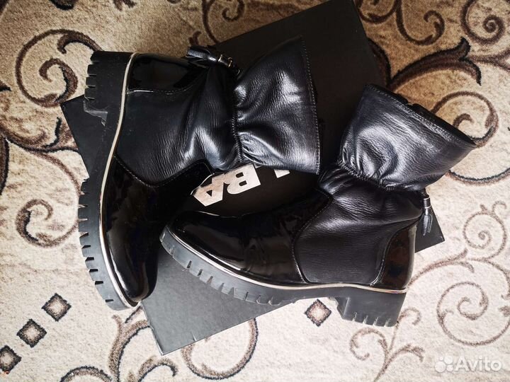 Полусапожки кожаные