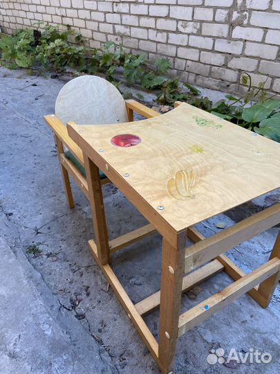 Стульчик для кормления детский со столом