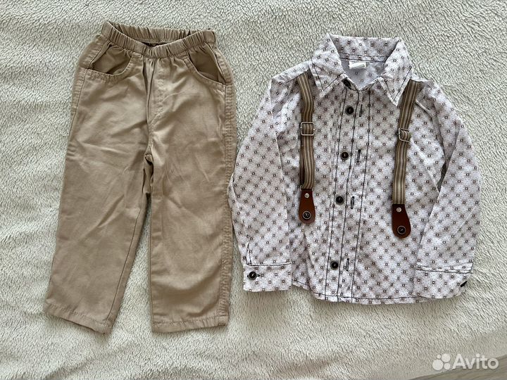 Рубашка и брюки для мальчика 80