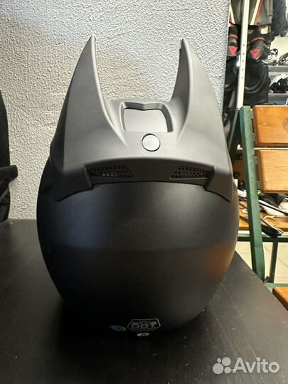 Мото шлем с ушками кошки бэтмана