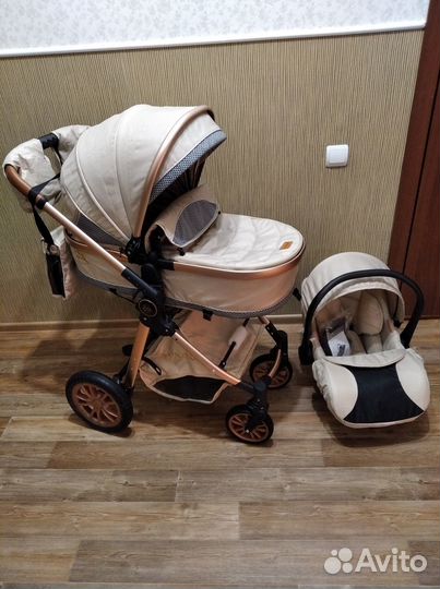 Новая коляска Luxmom V9 с автолюлькой. 3 в 1