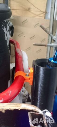 Крепёж на раму для держателя удилища