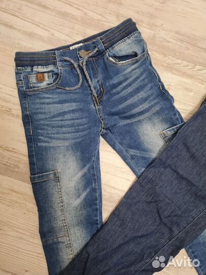 Джинсы брюки для мальчика, рост 128 см