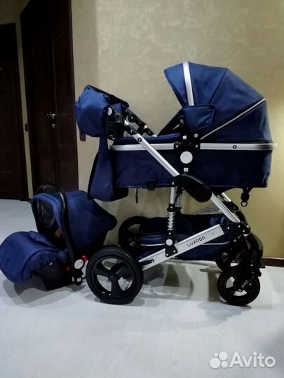 Коляска 3 в 1 Luxmom как новая