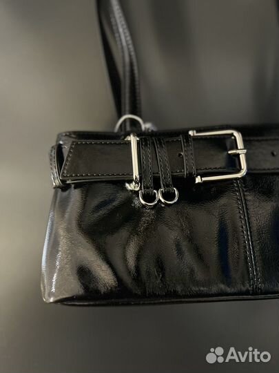 Сумка из натуральной лаковой кожи