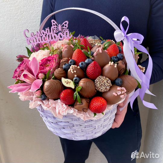 Съедобные букеты для женщин