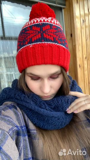 Комплект шапка и шарф
