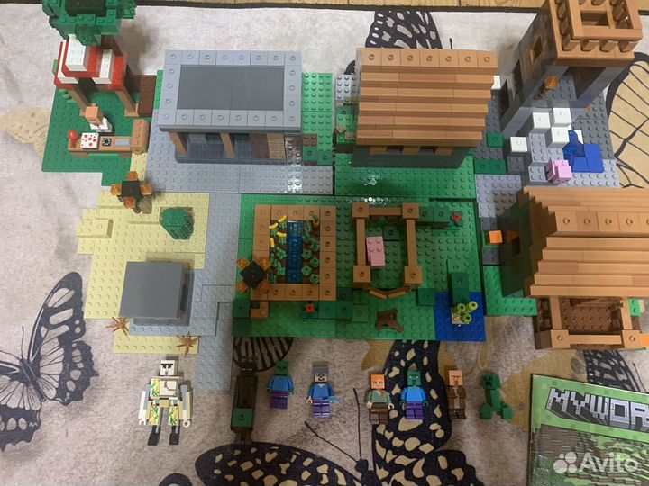 Lego майнкрафт деревня