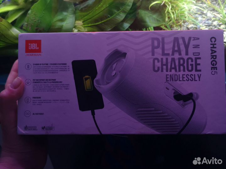 Блютуз Колонка JBL charge 5 белая