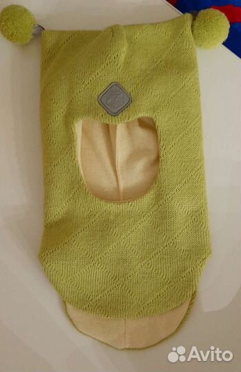 Шапка-шлем весенняя/весна 46-48 новая