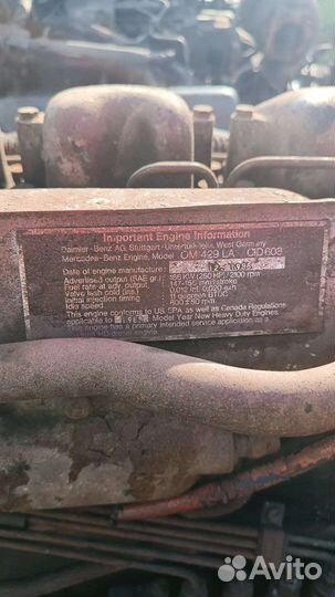 Двигатель мерседес OM 429LA, CID608