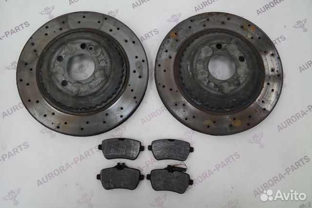 Комплект задних тормозных дисков MB S W222, C217 1