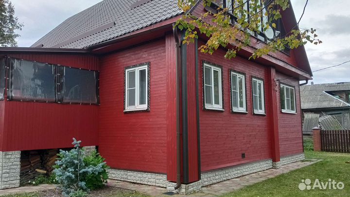 Покраска Фасада Деревянного Дома Бани Беседки