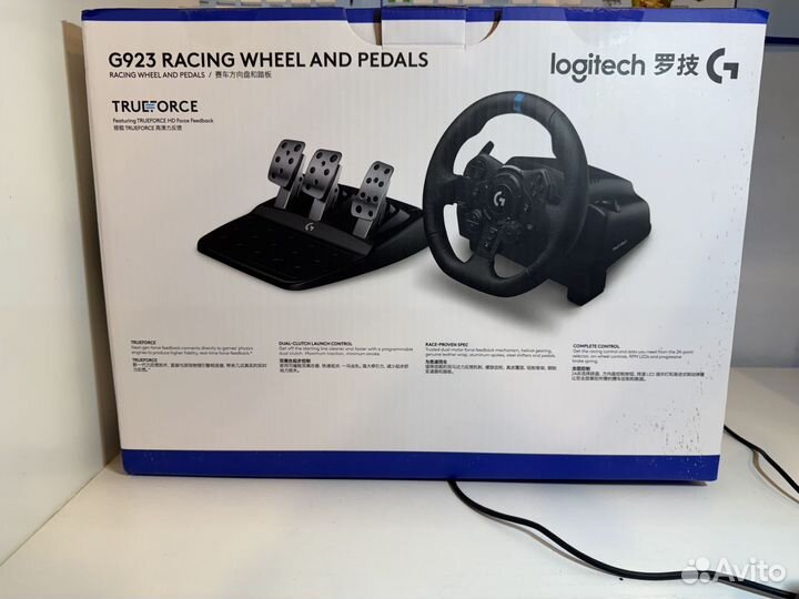 Игровой руль logitech g923 с кпп ps4,ps5