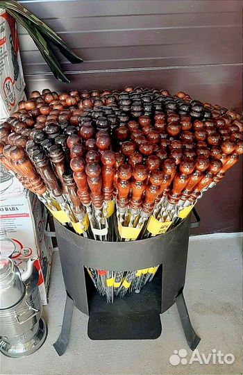 Шампура из нержавейки качественные с ручкой