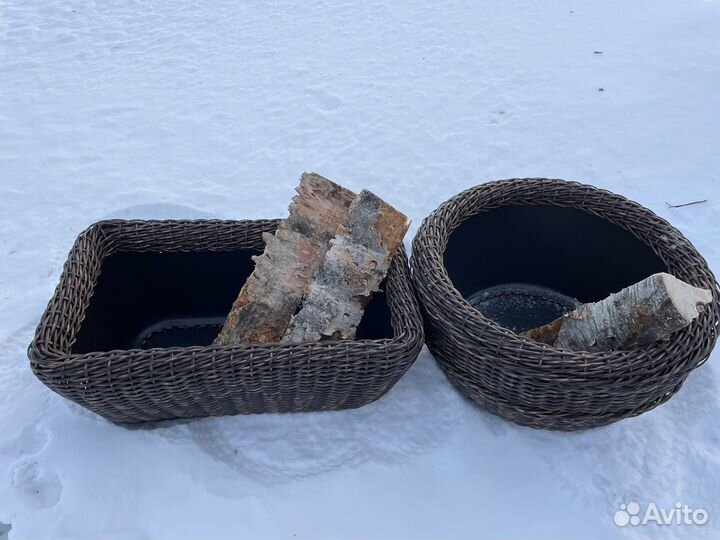 Дровница плетеная