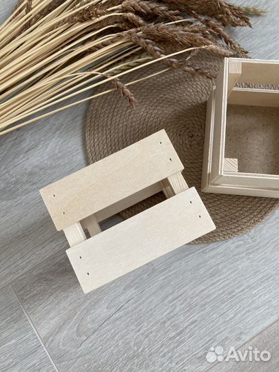 Ящик деревянный подарочный