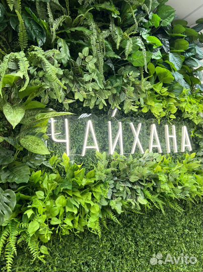 Фитостена из искусственных растений Озеленение