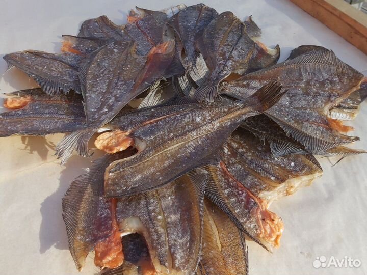 Вяленая камбала всех размеров