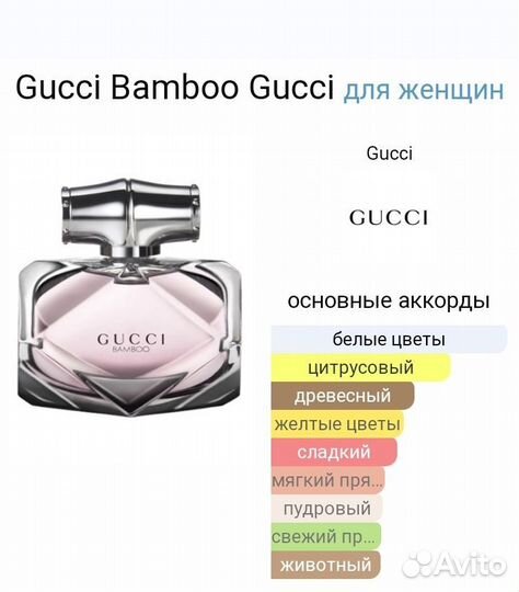 Духи Gucci Bamboo Gucci,75ml