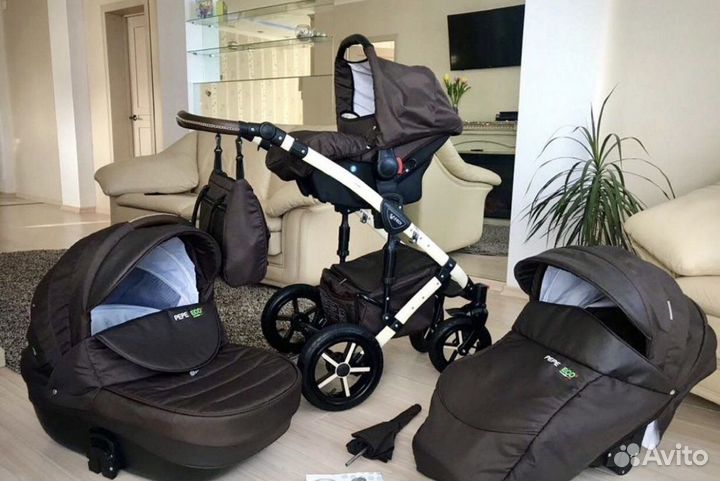 Коляска 3/1 Verdi Pepe Шоколад