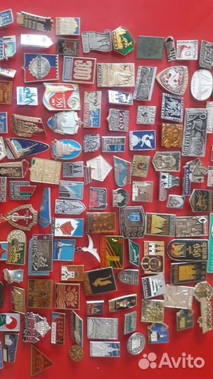 Советские значки города 150шт