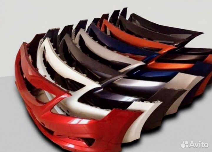 Бампер передний на Hyundai Solaris 2010-2014