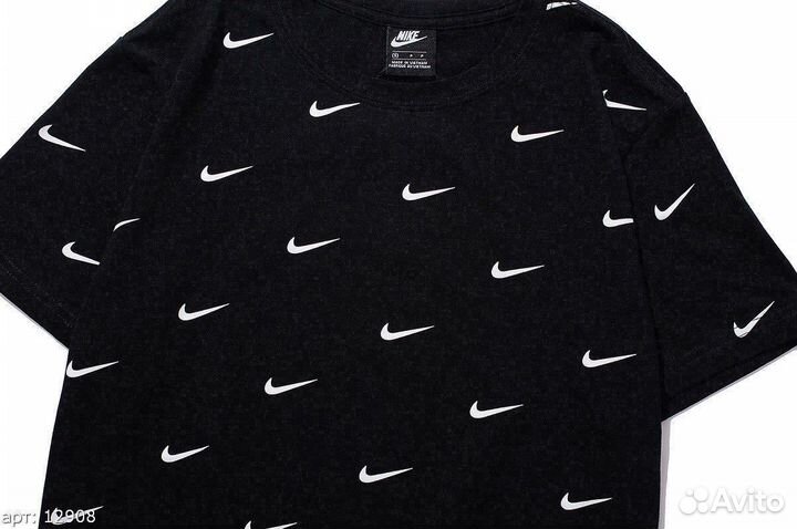 Футболка Nike Swoosh Чёрная