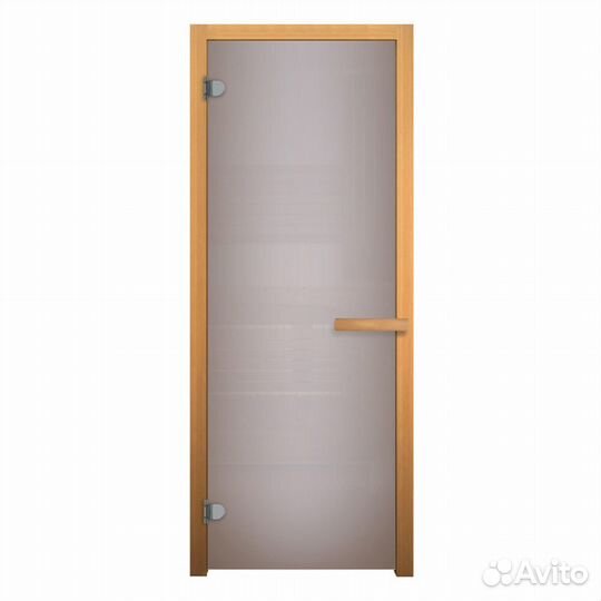 Дверь для Бани стекло Сатин Матовая 180х70 везувий