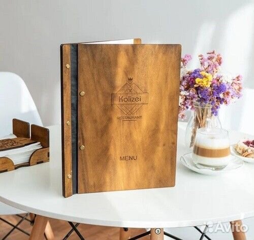 Деревянное меню на заказ в Черкесске