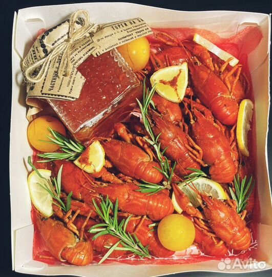 Подарочный Бокс (Раки, Морепродукты,Икра)