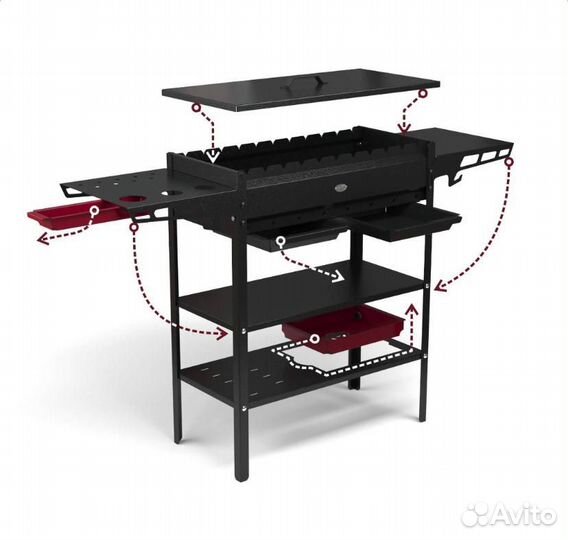 Мангал разборный «Clever heat» 3мм