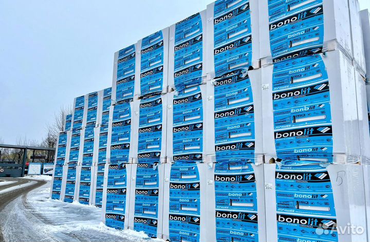 Блок газобетонный Bonolit 100мм (пеноблок 10см)