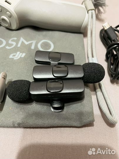 Dji osmo mobile 4 с комплектом микрафонов