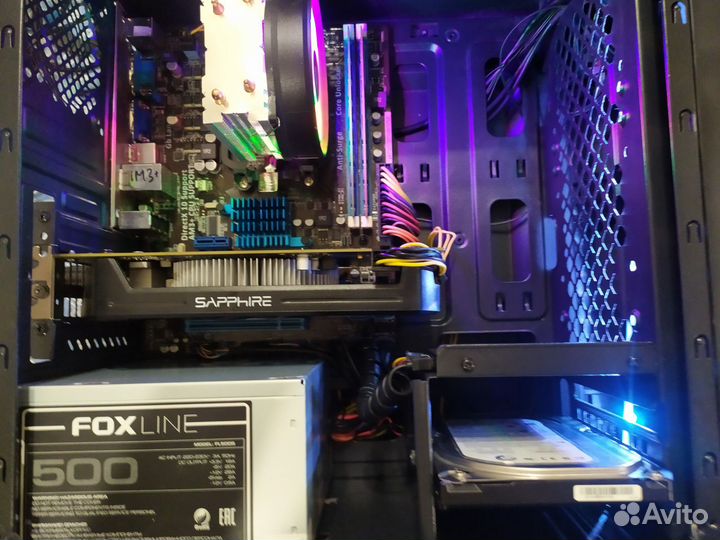 Игровой компьютер FX6100/RX560 4Gb/8Gb/SSD/HDD