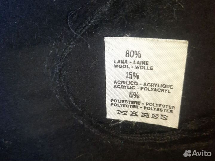 Шляпа фетровая женская черная