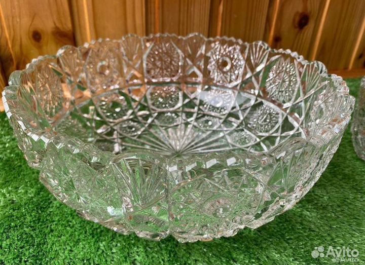 Хрусталь Чехия СССР Салатник Ваза