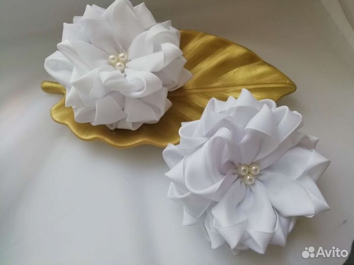 Школьные бантики ручной работы