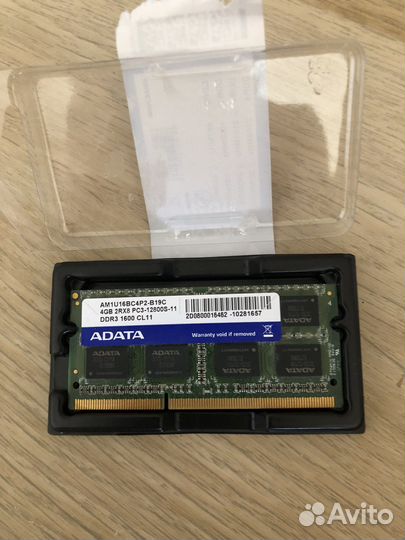 Оперативная память ddr3 для ноутбука 4gb
