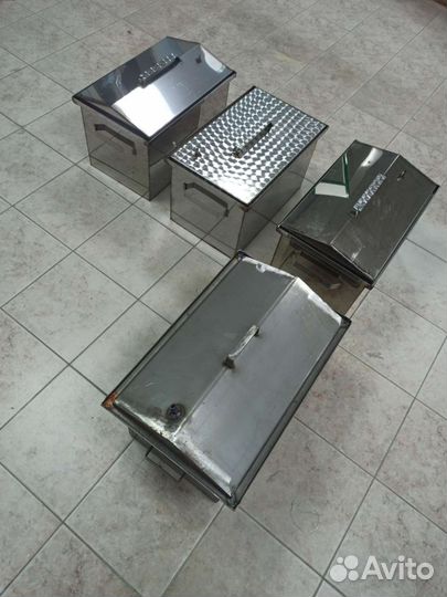 Коптильня горячего копчения (двухярусная)