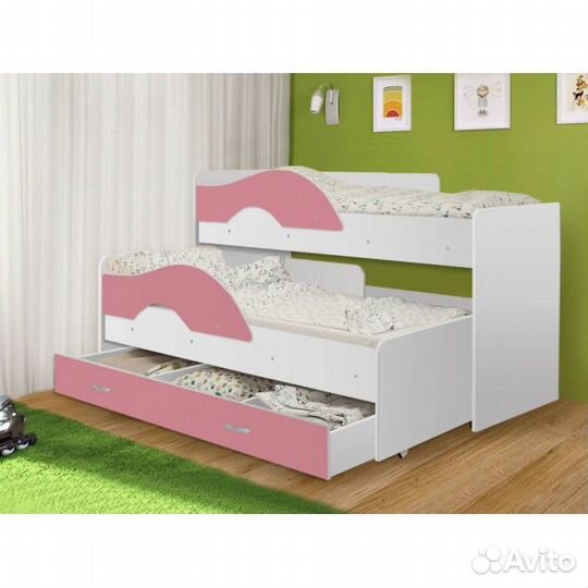 Детская кровать с выдвижным местом