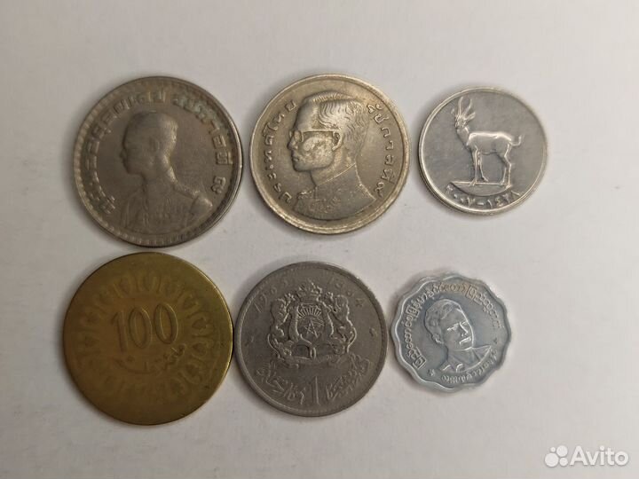 Монеты Азии и Африки 16 штук