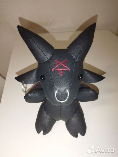 Игрушка Бафомет чёрт из экокожи