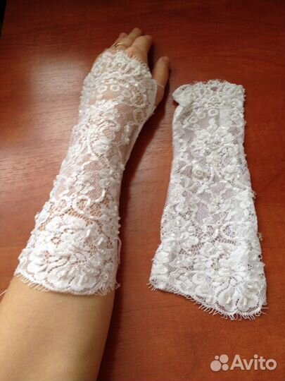 Свадебные рукавички