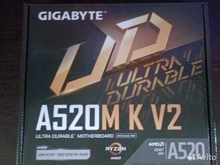 Материнская плата gigabyte A520M K V2(новая)