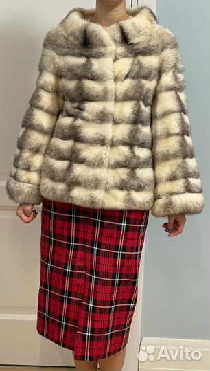 Шуба норковая автоледи белая